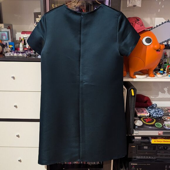 BABATON EMERALD SILK DRESS US 4 - Picture 2 of 5